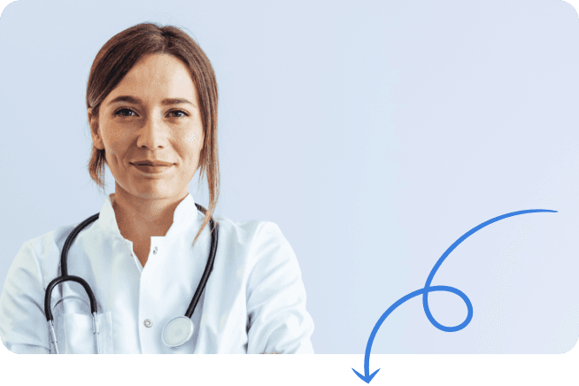 Doctor with smiling with their arms crossed