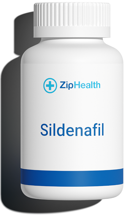 sildenafil erectile dysfunction medication bottle